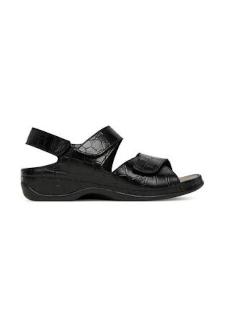 Sandale dama - 305479167 - piele naturala - negru