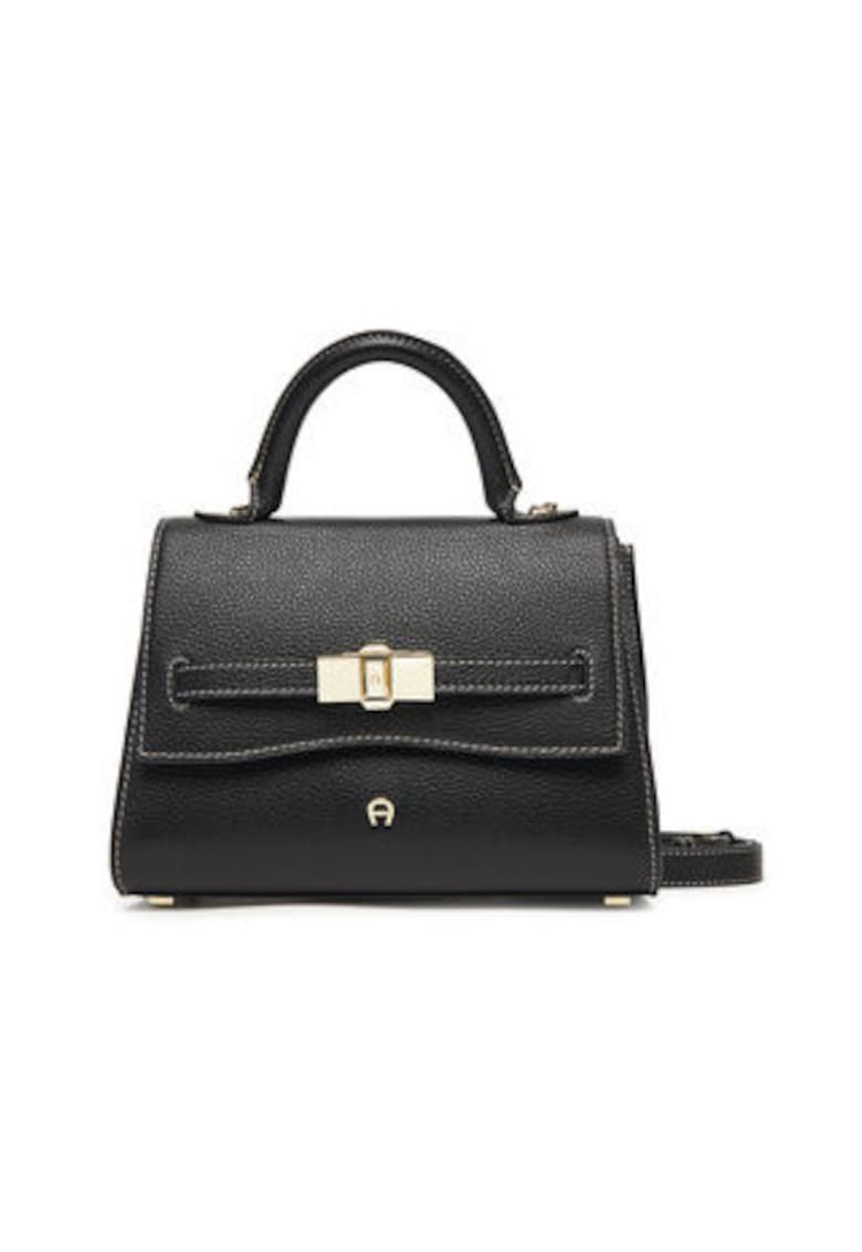 Geanta de dama -  305521866 - piele naturala - negru