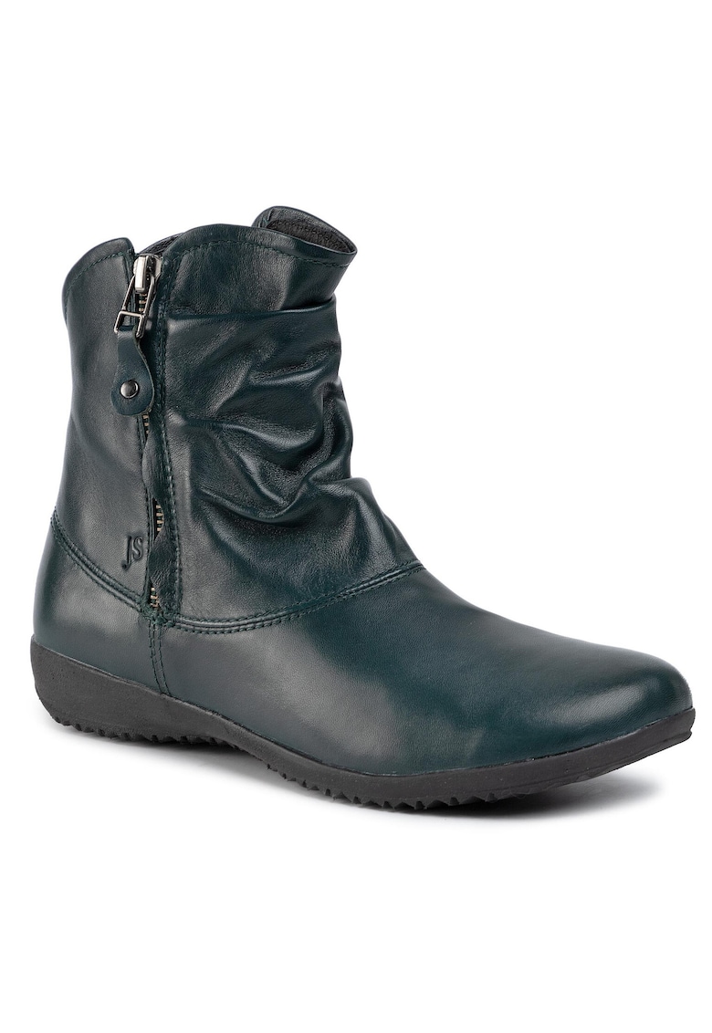 Botine dama - piele naturala - verde inchis