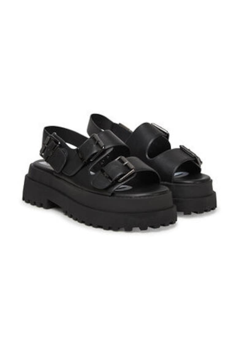 Sandale dama -  305199737 - piele ecologica - negru -