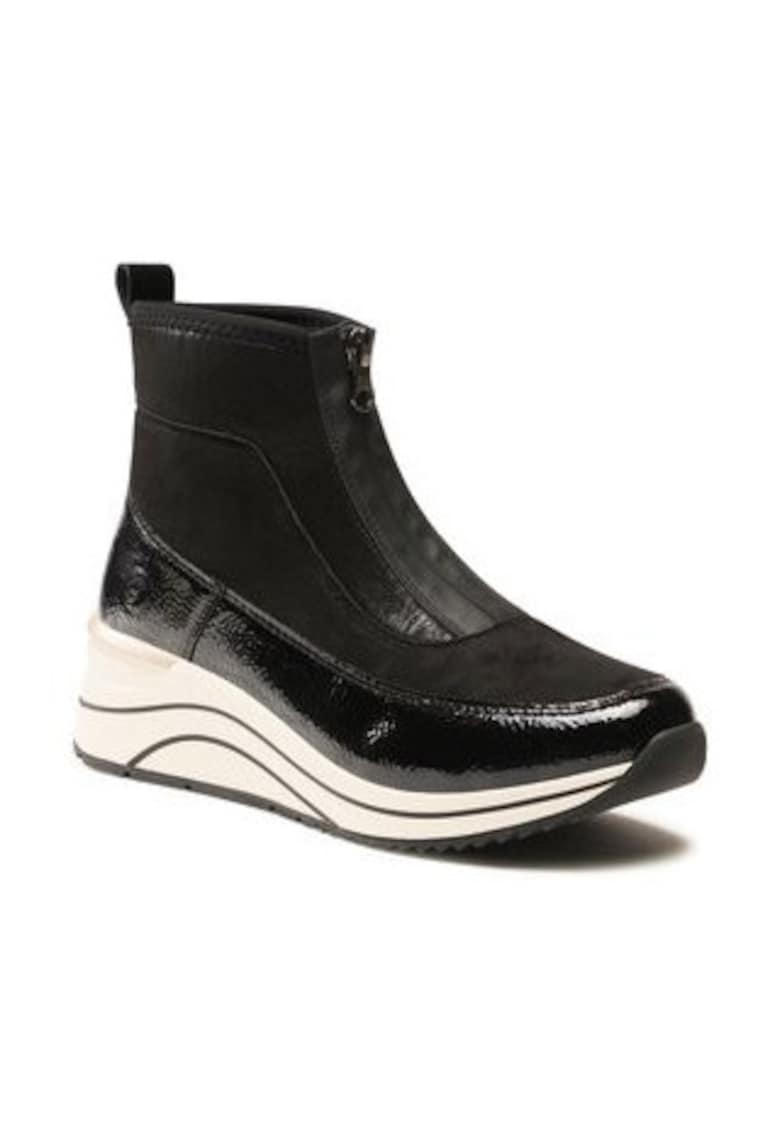 Botine dama - piele ecologica - negru -