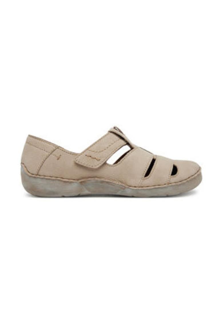 Pantofi dama - piele nabuc - bej -