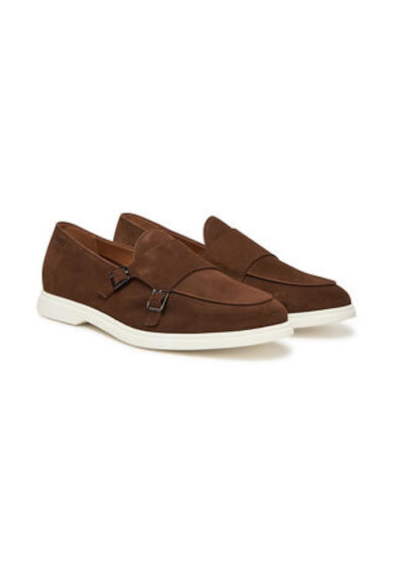 Mocasini barbati 304959288 - Piele naturala - Maro