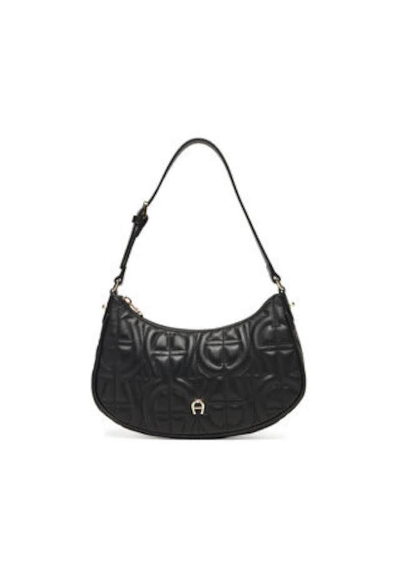 Geanta de dama -  305521828 - piele naturala - negru