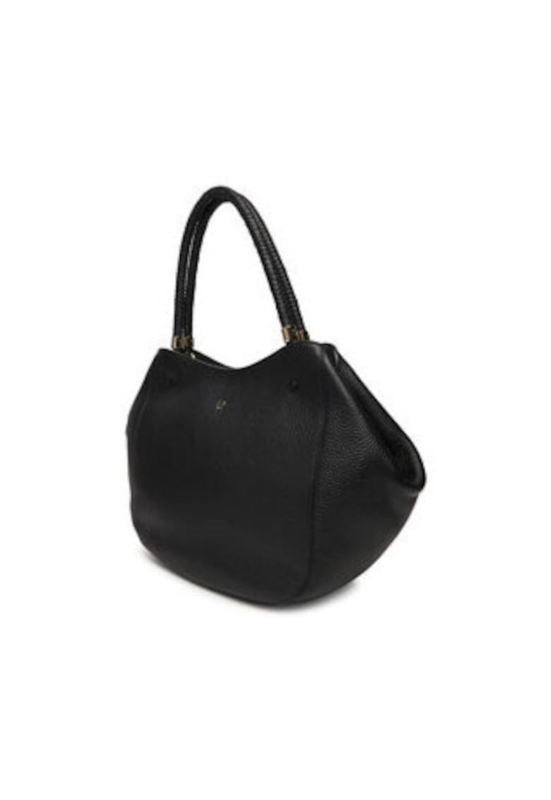 Geanta de dama -  305521873 - piele naturala - negru