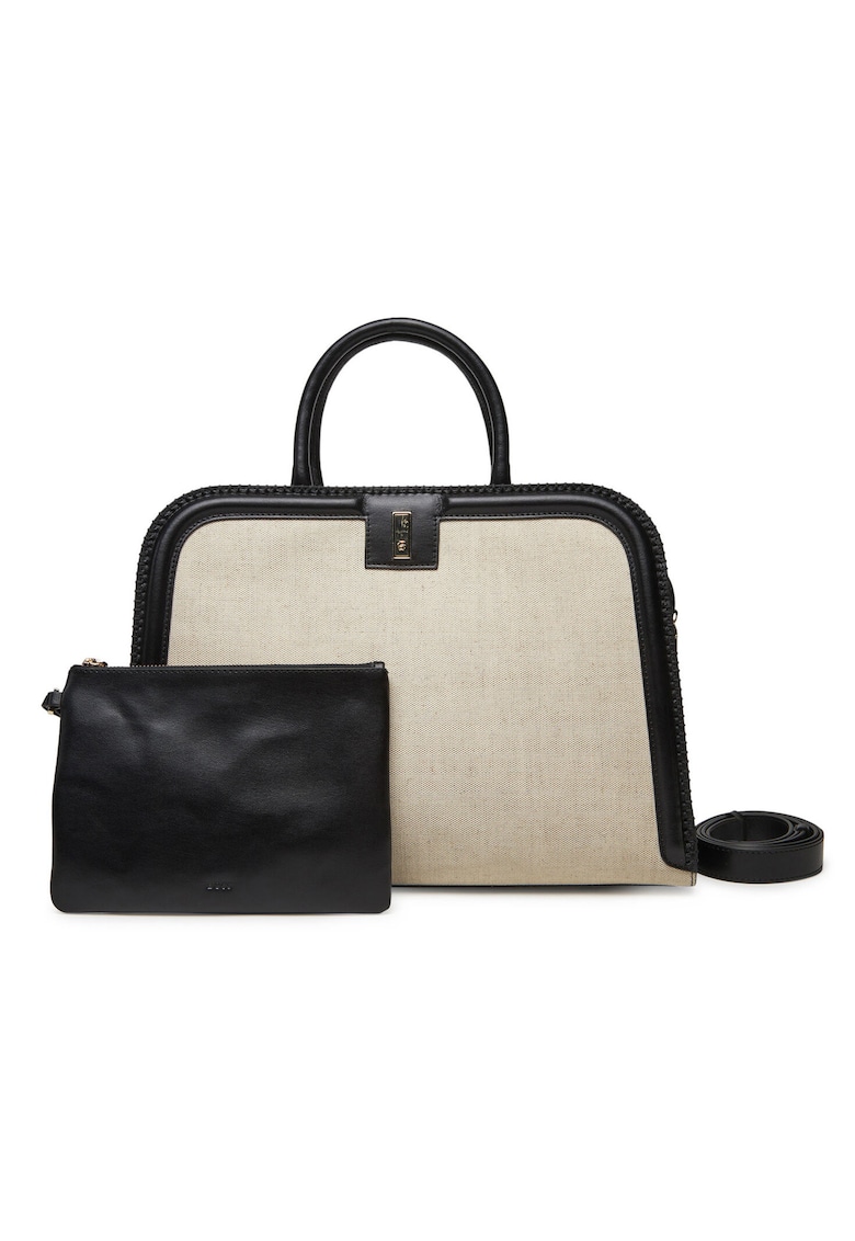 Geanta dama - tkanina - bej - universala Geanta dama - tkanina - bej - universala