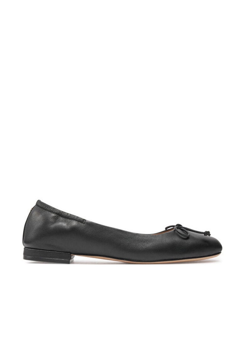 Balerini dama - piele lacuita - negru