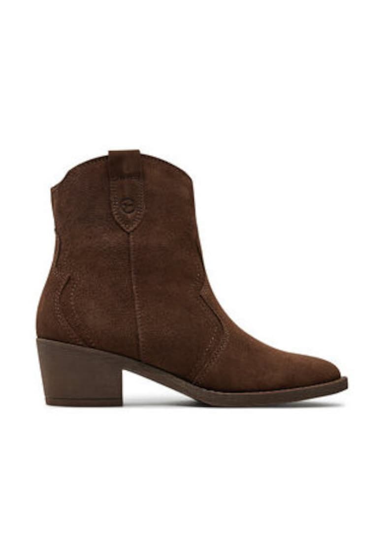 Botine dama 304121456 - Piele naturala - Maro -