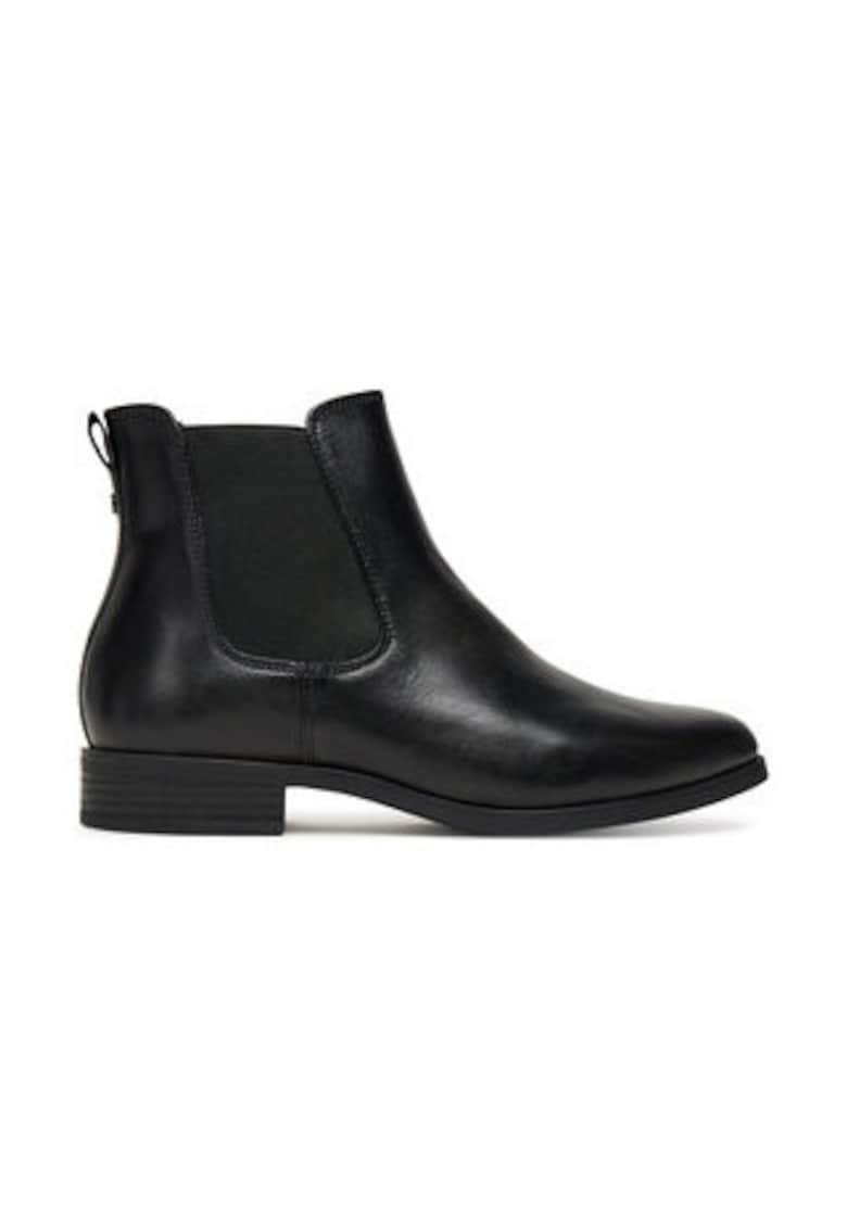 Ghete dama - piele naturala - negre