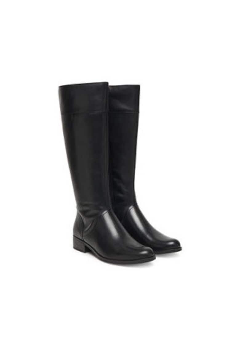 Cizme dama 305257697 - Piele naturala - Negru - Negru