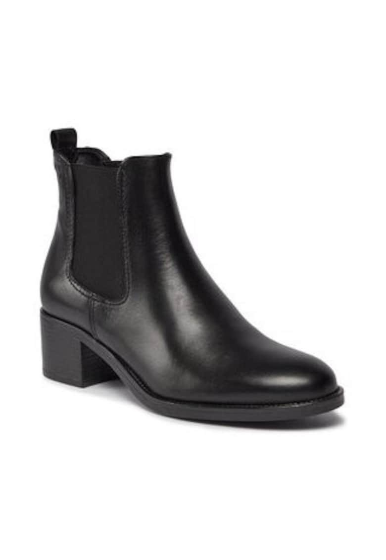Botine dama 303136574 - Piele naturala - Negru -