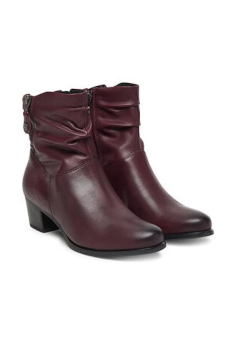 Botine dama - visiniu - Visiniu