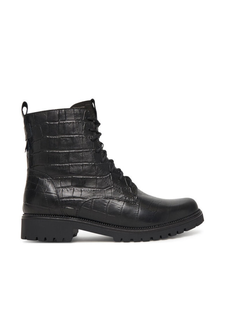 Botine dama piele naturala - negru