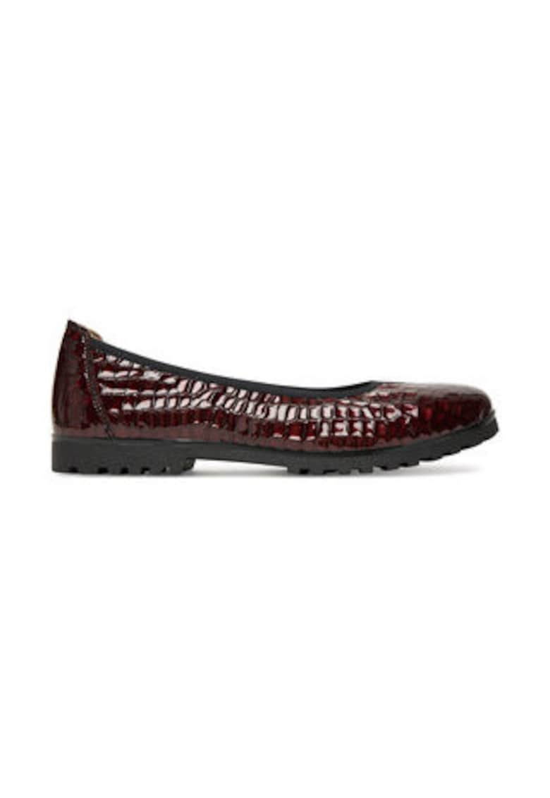 Balerini de dama - 305257987 - piele naturala - visiniu