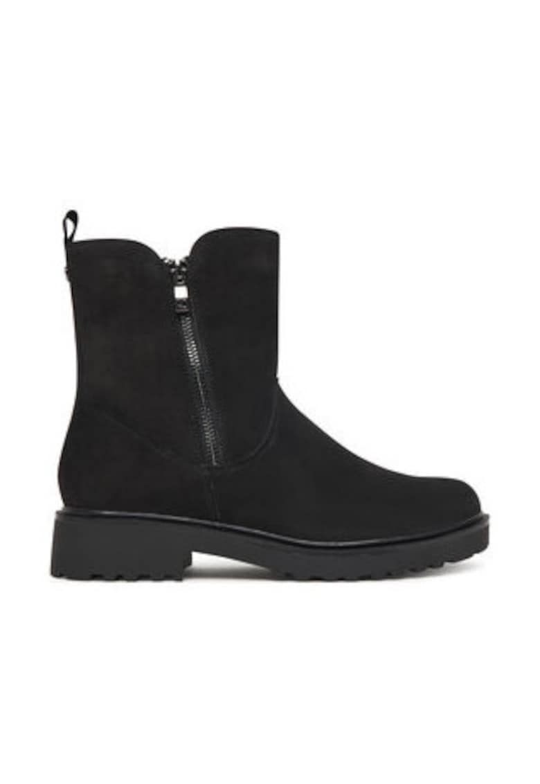 Ghete dama negru - piele naturala - Negru