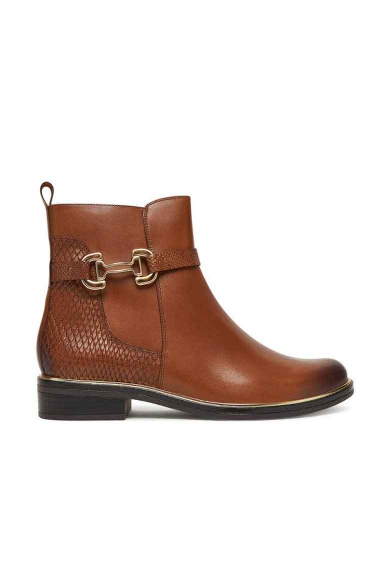 Botine dama - din piele naturala - maro