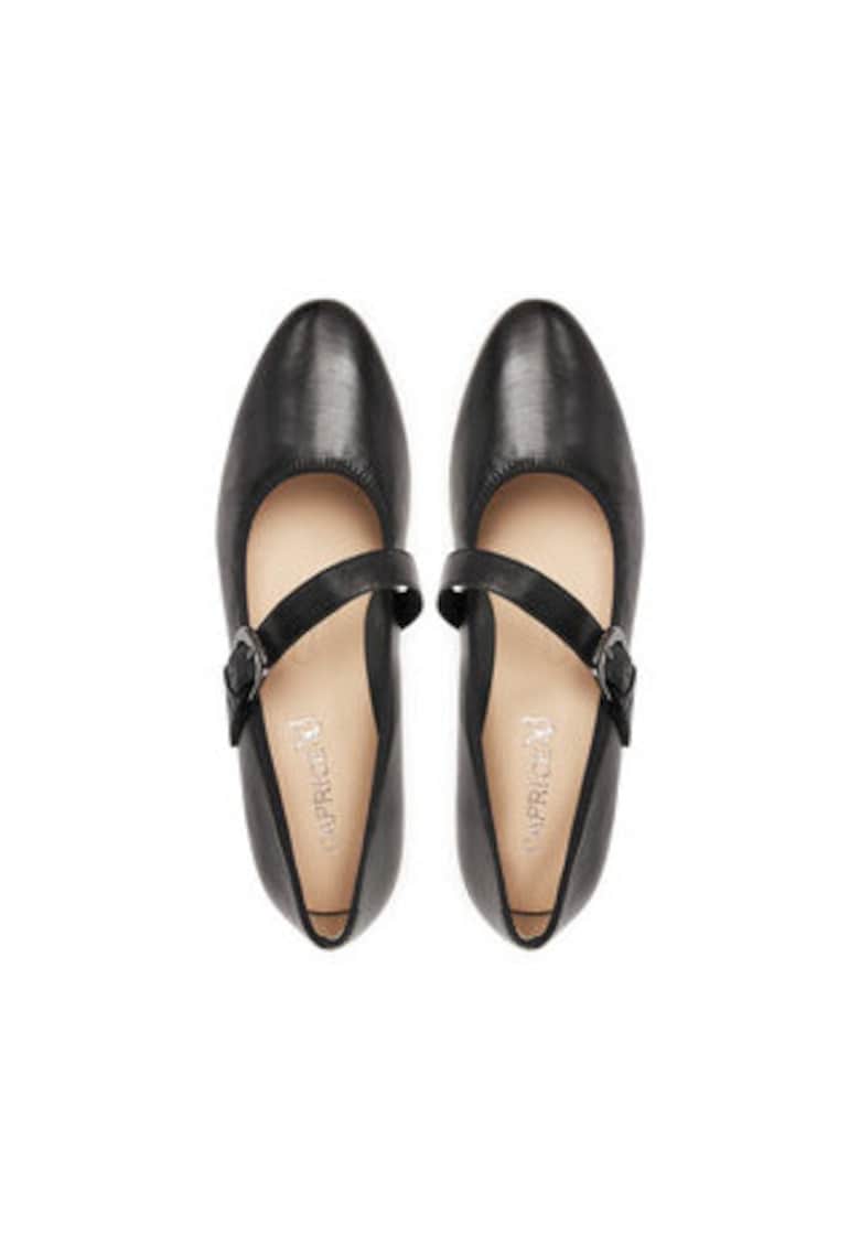 Pantofi dama - negru piele naturala