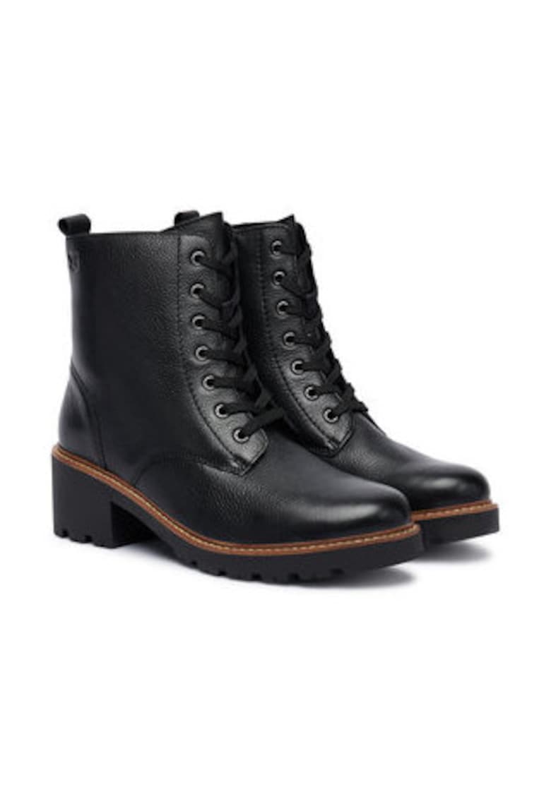 Ghete dama pana la glezna - 305256867 - piele naturala - negre