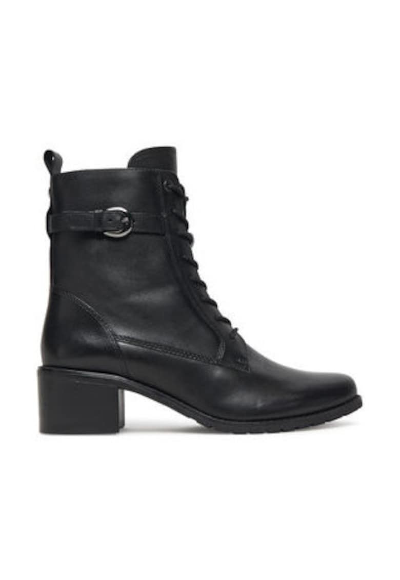 Ghete dama pana la glezna - 305256720 - piele naturala - negru