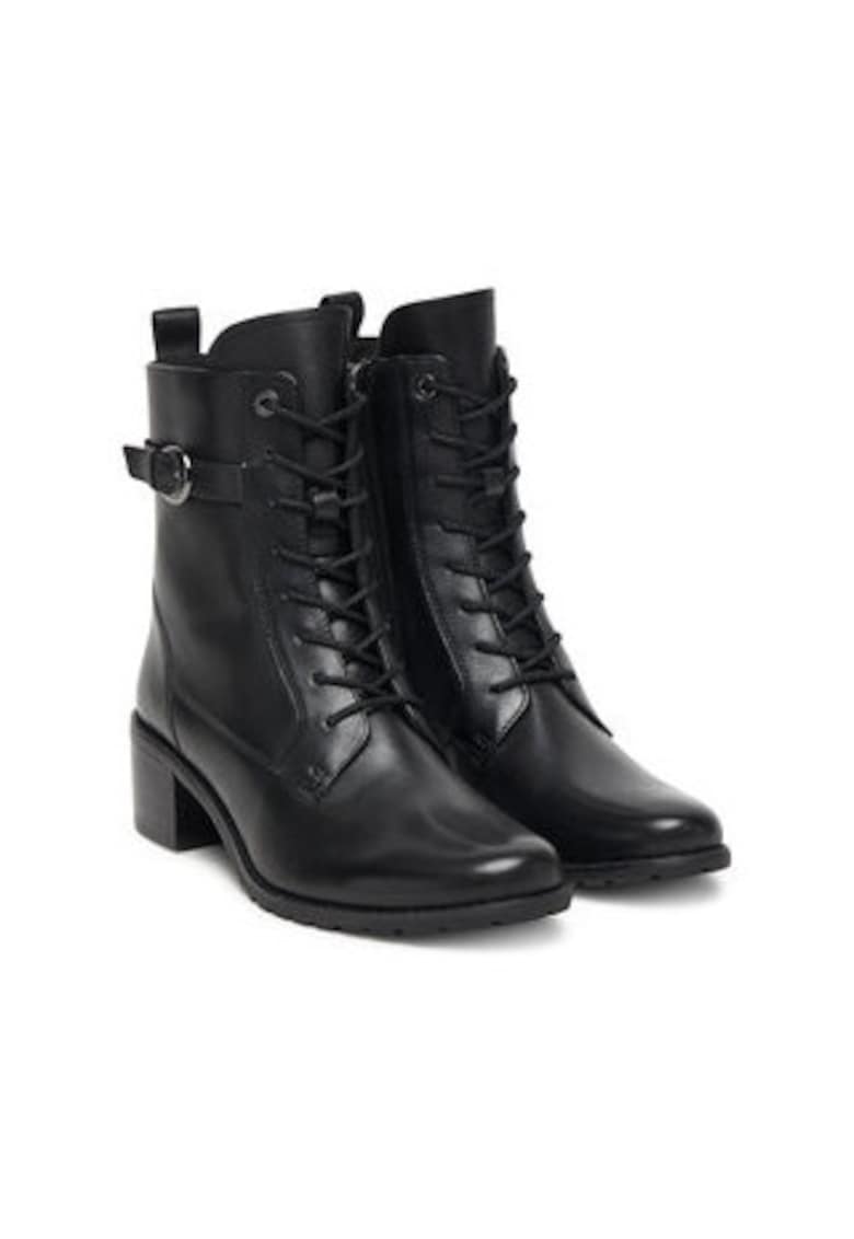 Ghete dama din piele naturala - negru