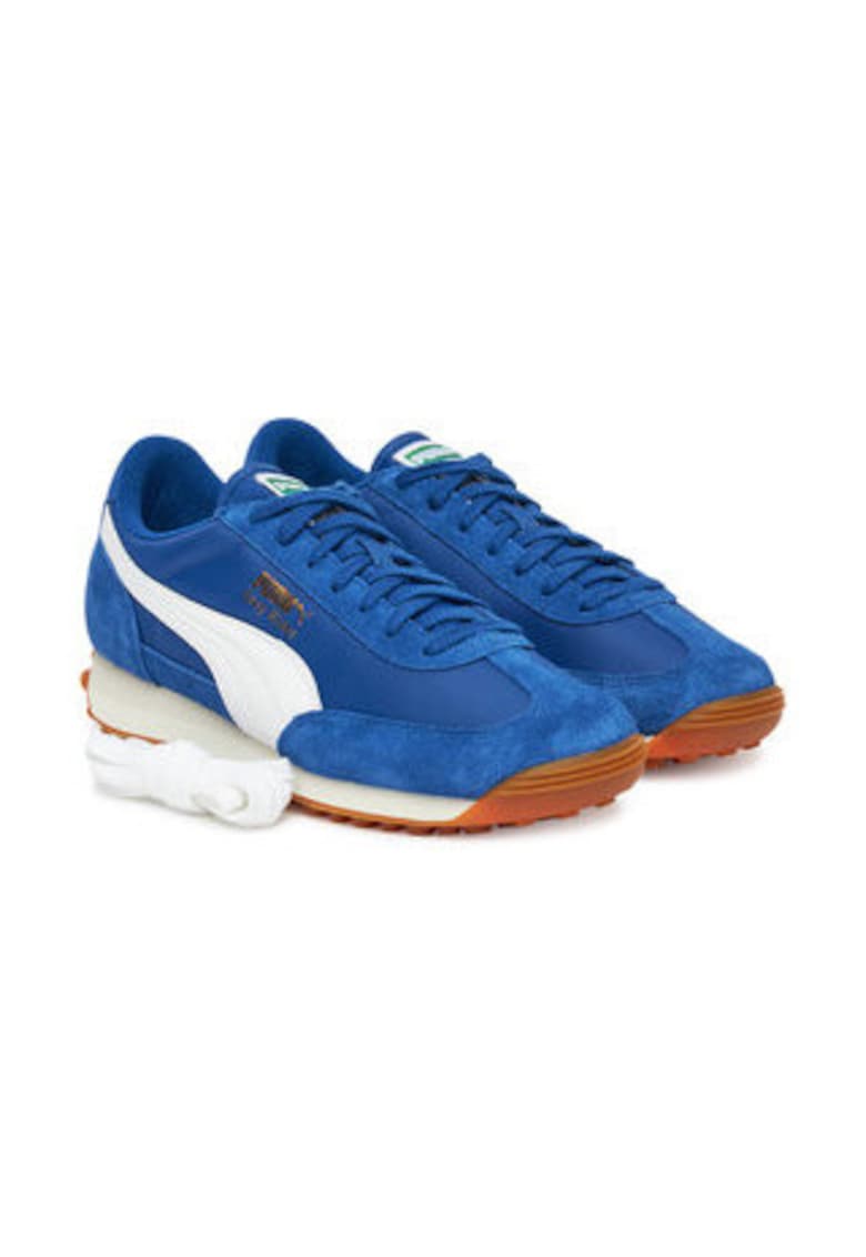 Tenisi barbati - piele naturala - albastru -