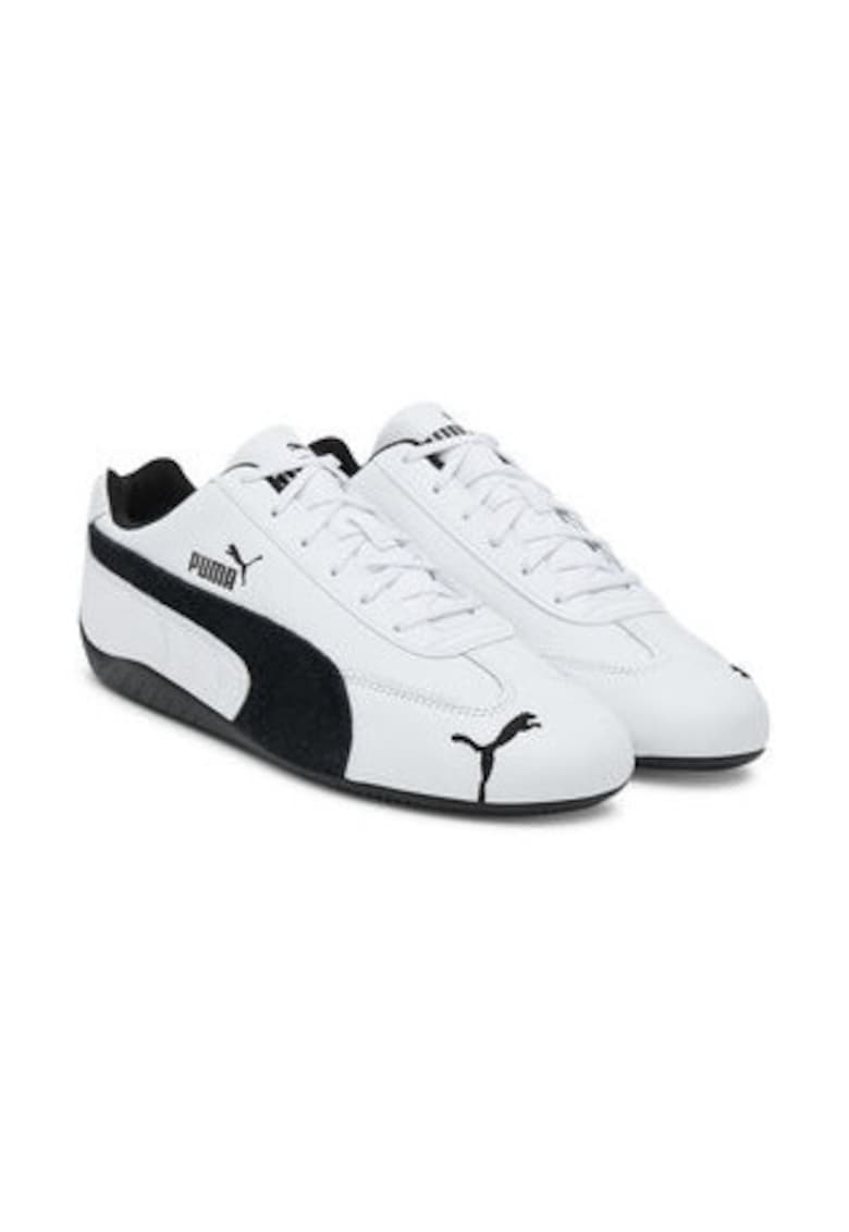 Tenisi barbati - piele naturala - alb/negru