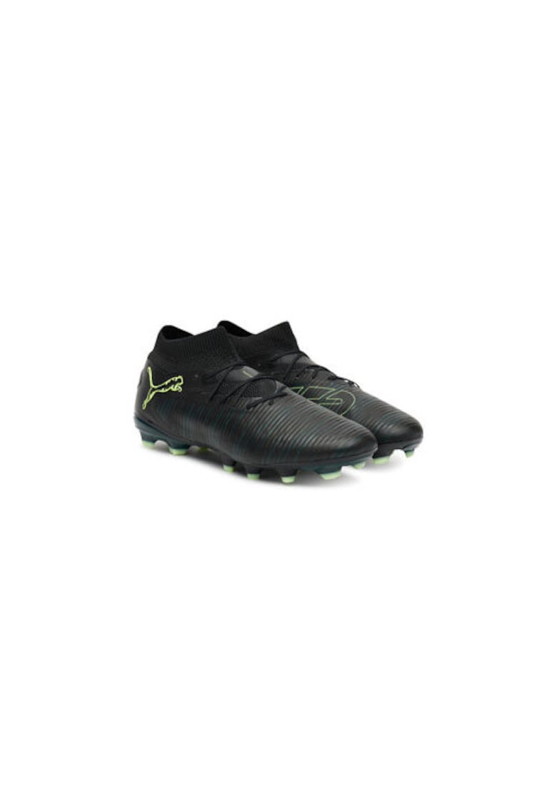 Pantofi fotbal barbati - material sintetic - verde/negru