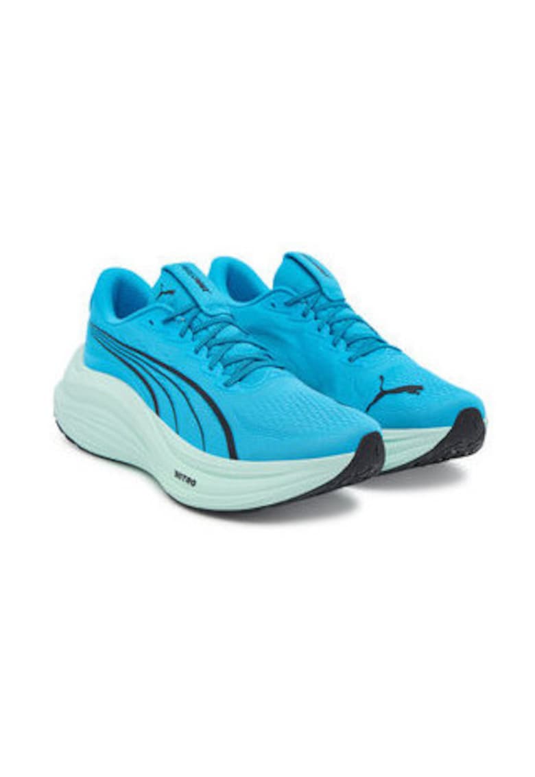 Pantofi sport barbati - material textil - albastru