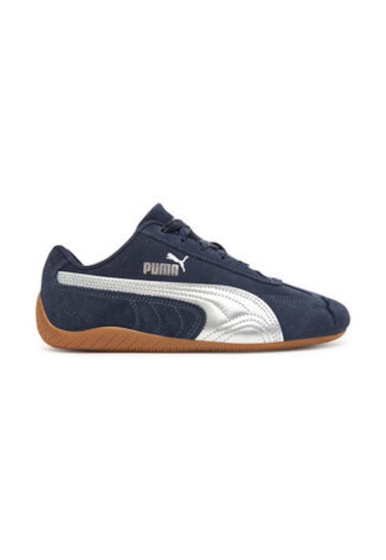 Tenisi unisex - albastru/alb - piele naturala