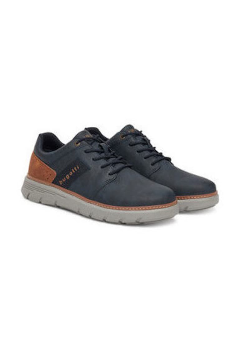 Pantofi sport barbati albastru inchis - imitatie de piele - design modern - stil versatil - Albastru/Bleumarin