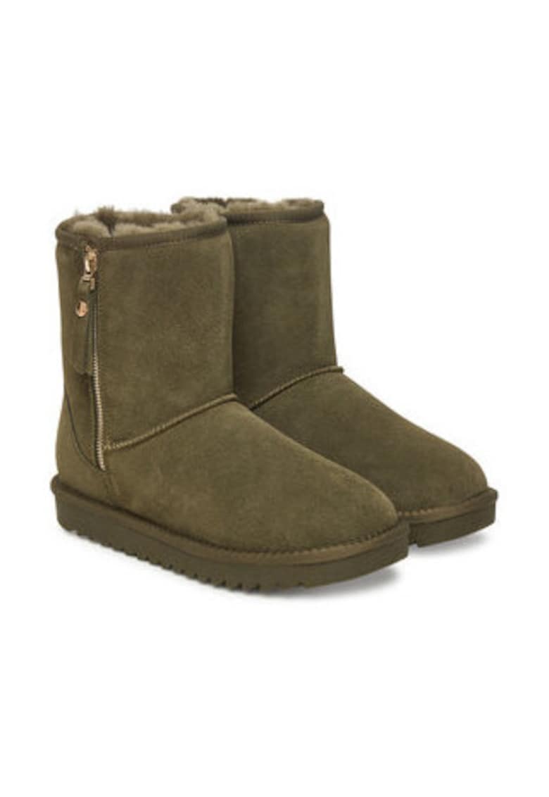 Ghete de zapada pentru femei - 305490889 - piele naturala - verde