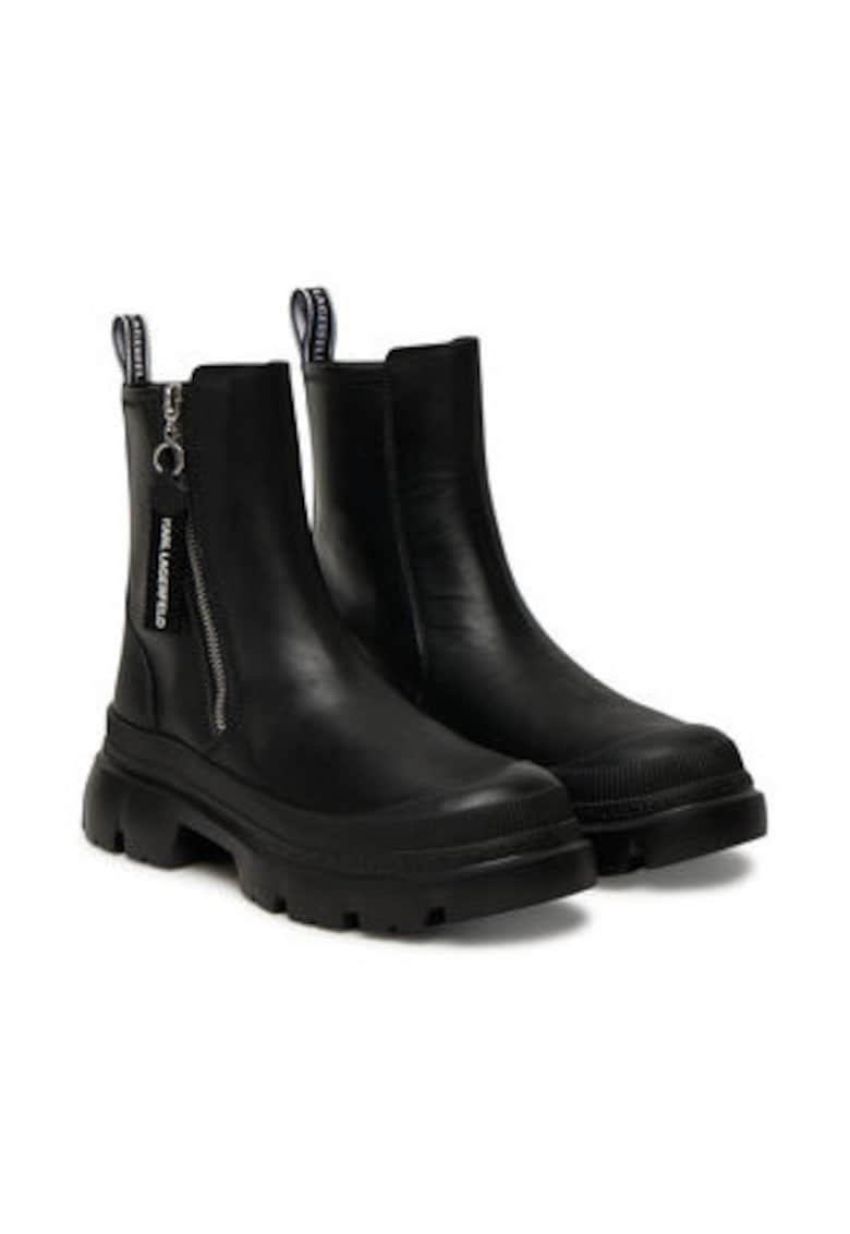 Botine dama 305613783 - Piele naturala - Negru -