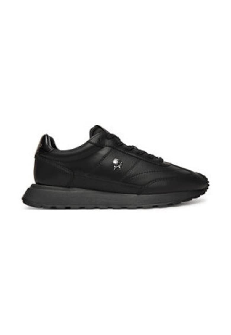 Tenisi barbatesti - 305617675 - piele naturala - negru