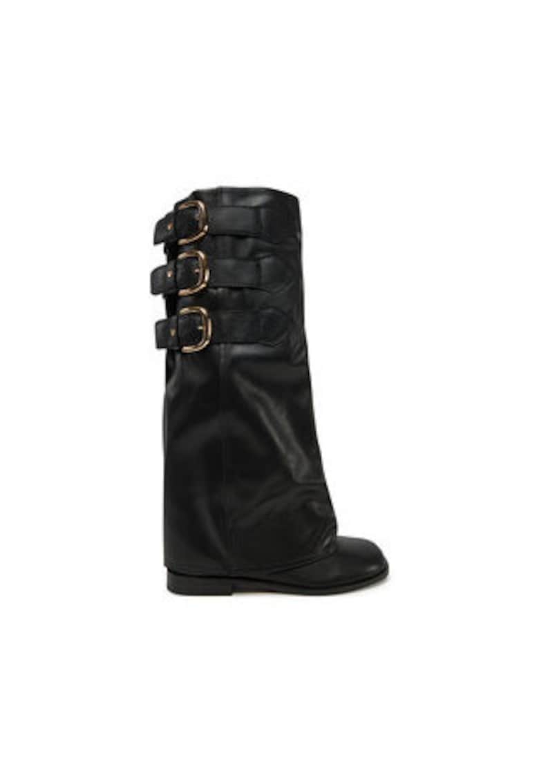 Ghete de dama -  305208590 - piele naturala - negru -