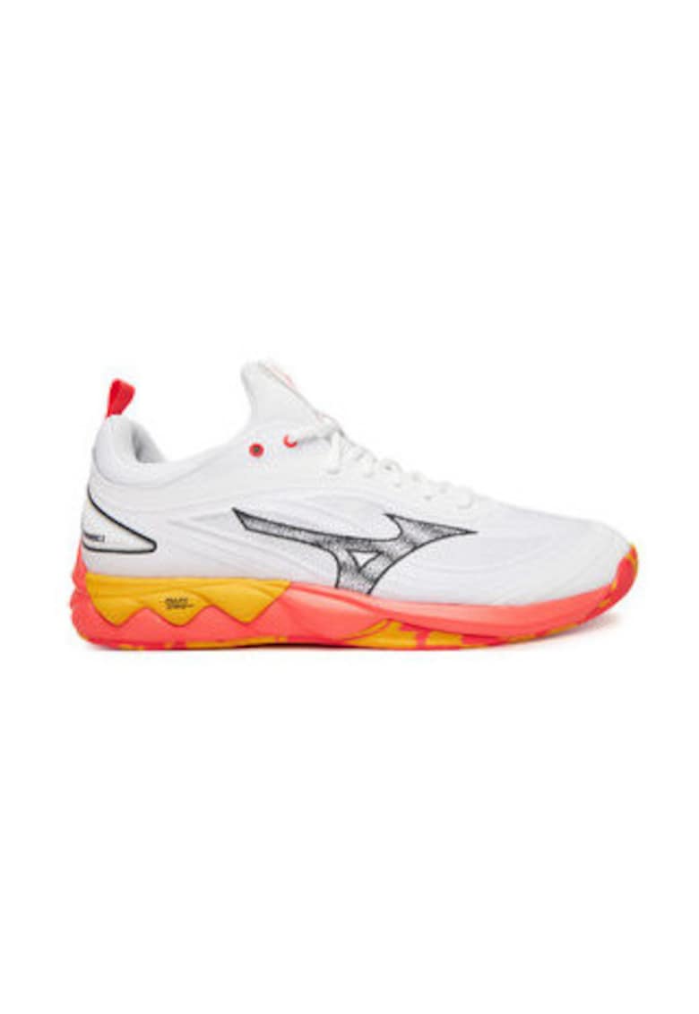 Pantofi sport barbati - V1GA2420 - alb - coral - 65875 - Alb