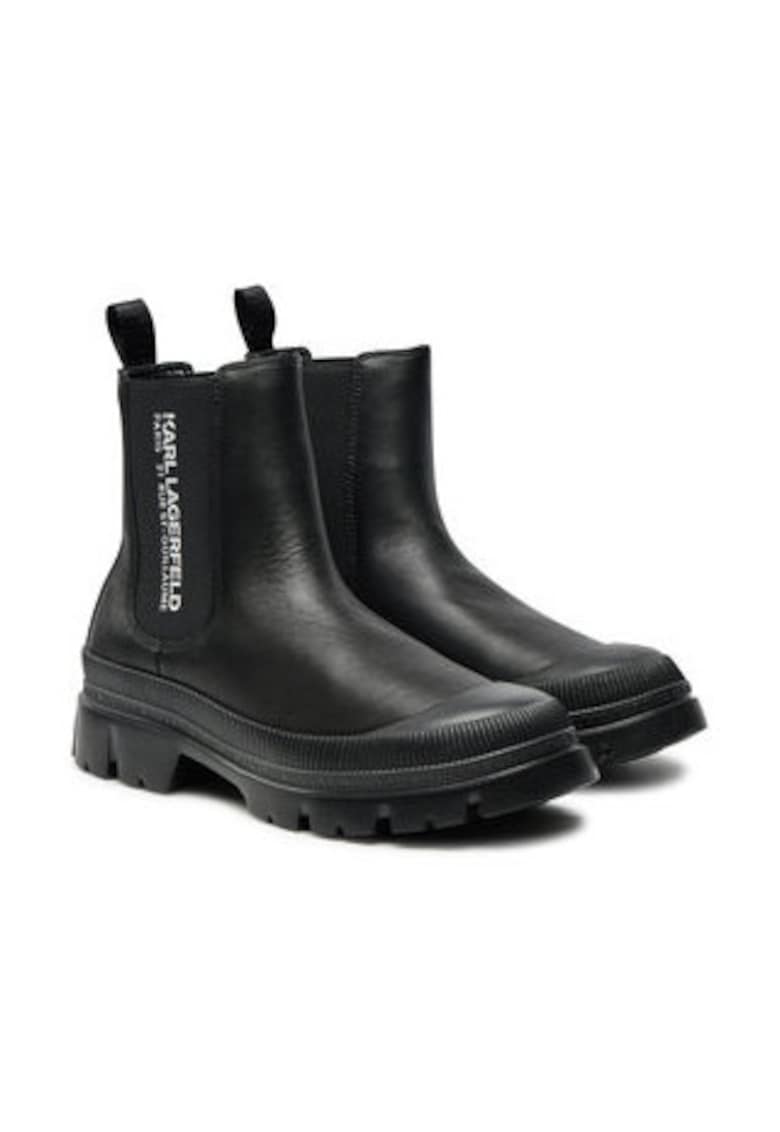 Ghete barbati - piele naturala - negru -