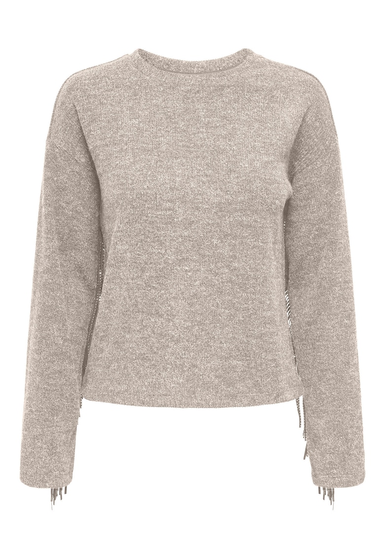 Pulover bej - 87% poliester reciclat - 9% viscoza - 4% elastan - Bej