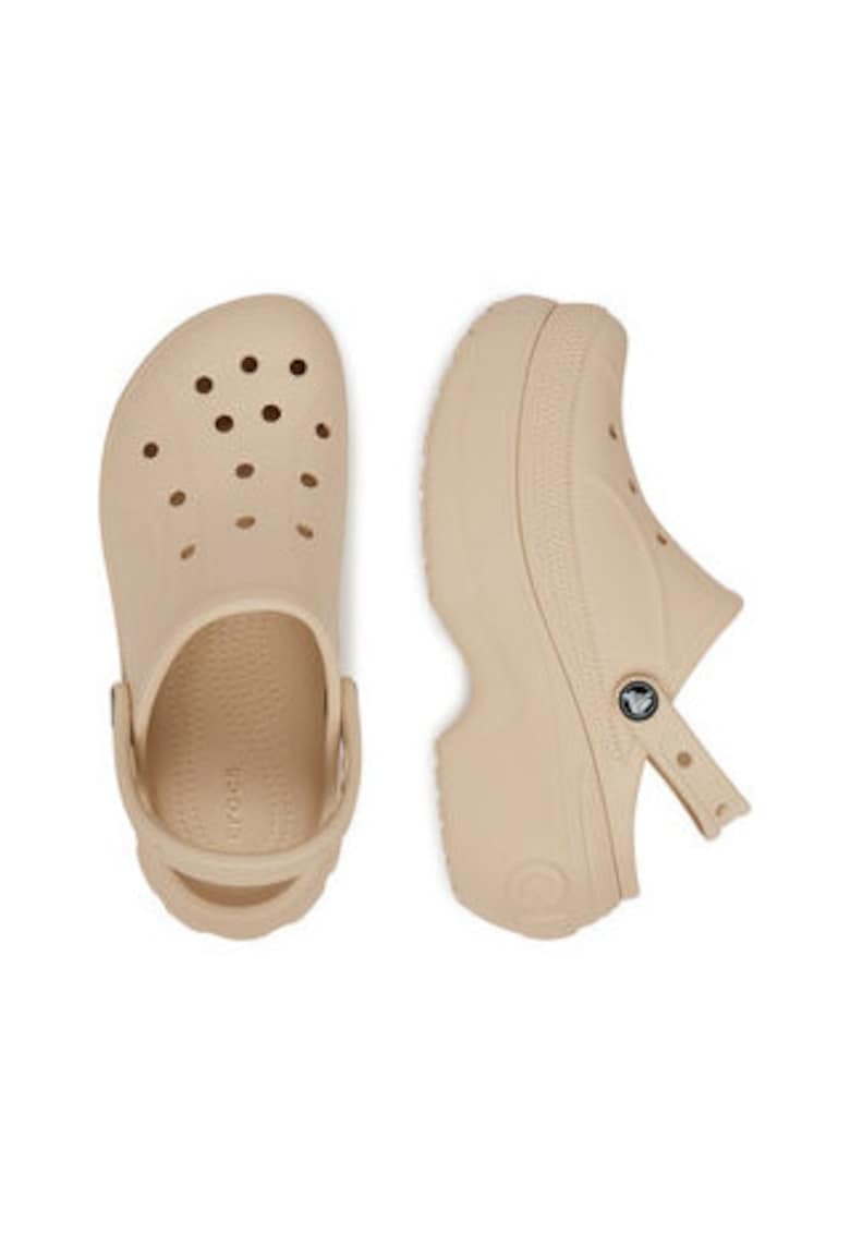 Papuci dama - bej - sintetic - pentru piscina -