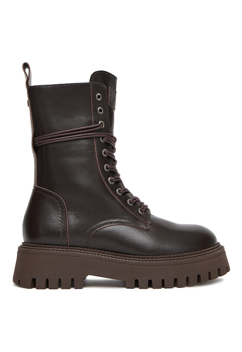 Ghete dama pana la glezna - G Star Raw - 5906751344736 - piele naturala - maro