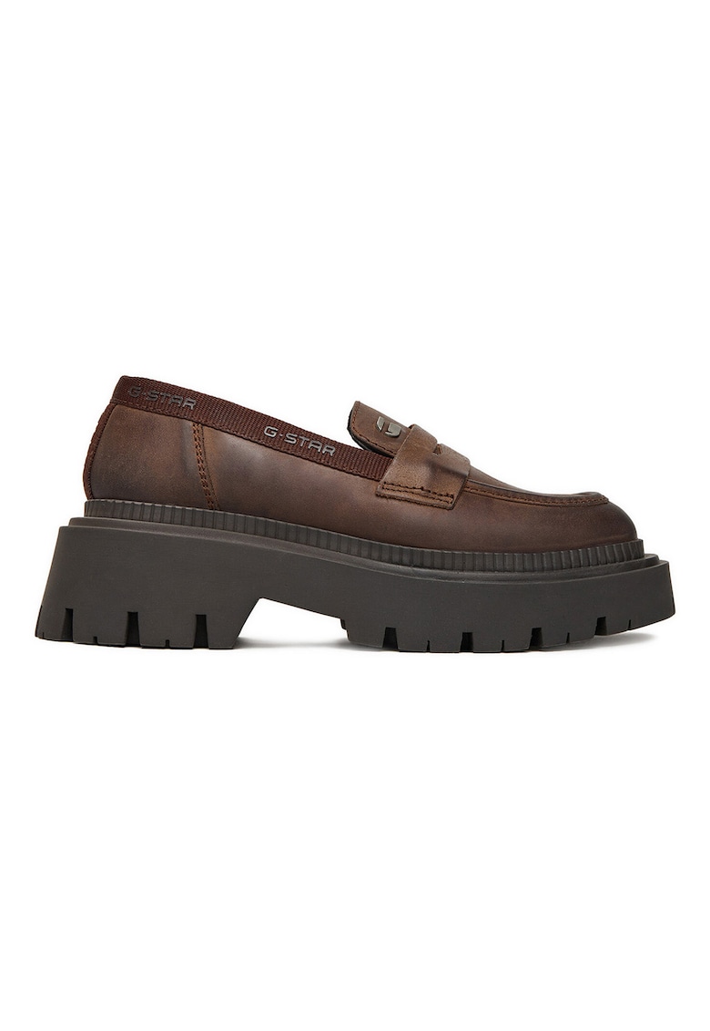 Mocasini dama - G STAR RAW - piele naturala - maro - design versatil -