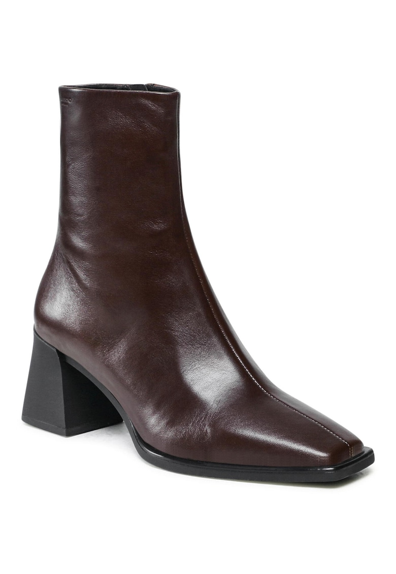 Botine de dama piele naturala maro