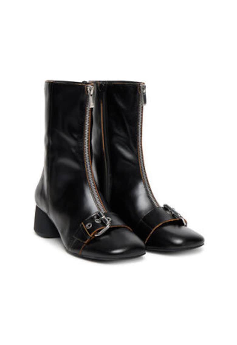 Botine dama 305249876 - Piele naturala - Negru