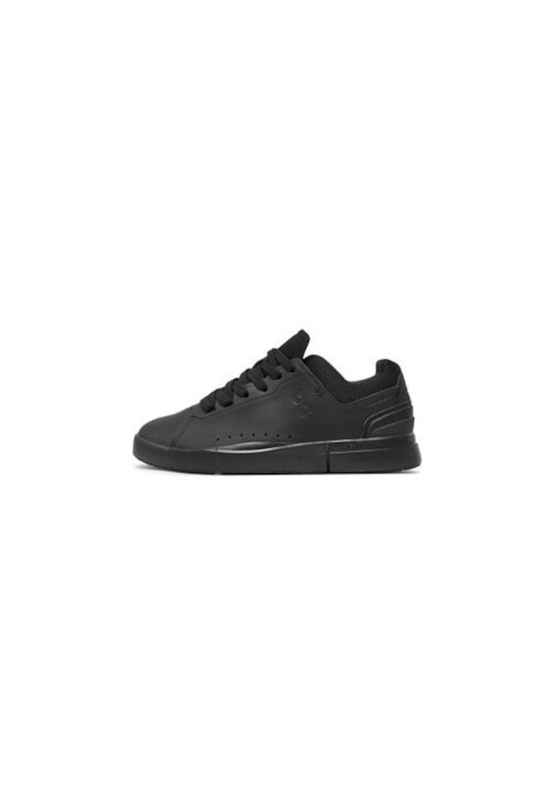 Pantofi sport alergare - negru - piele ecologica - confortabil