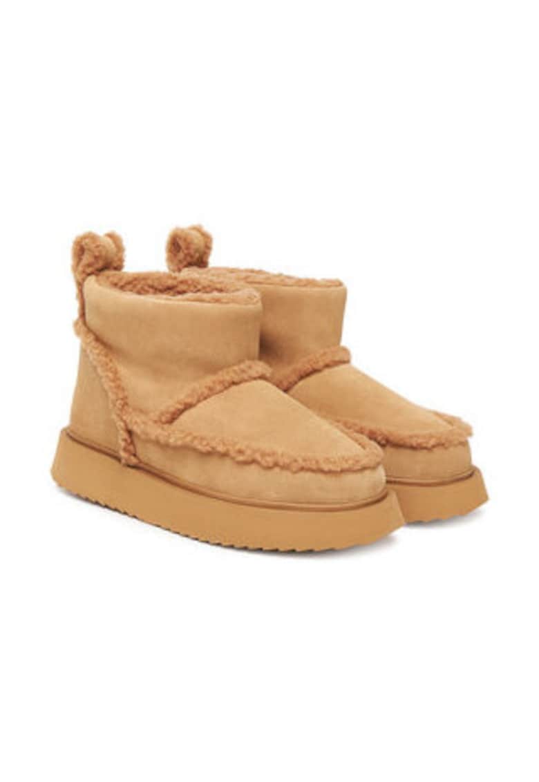 Ghete de zapada pentru femei -  305626998 - piele naturala - mustar