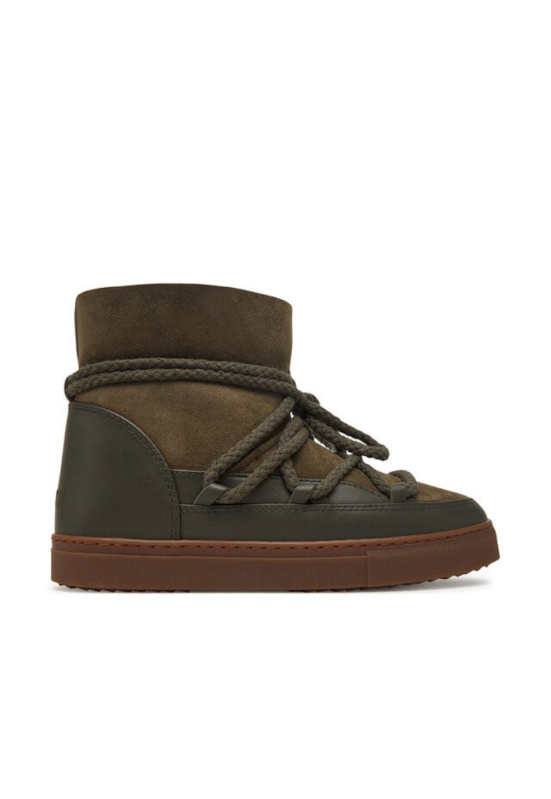 Ghete de zapada pentru femei - 305626868 - piele naturala - kaki