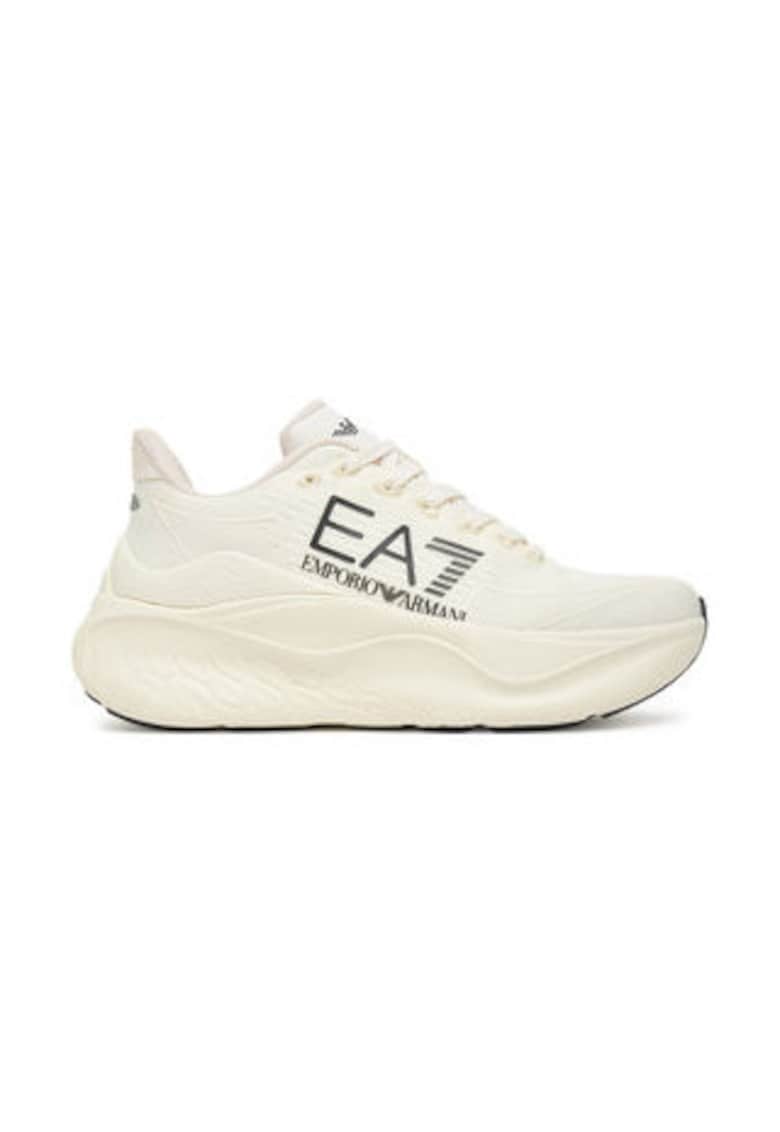 Pantofi sport unisex - Emporio Armani crem - material textil