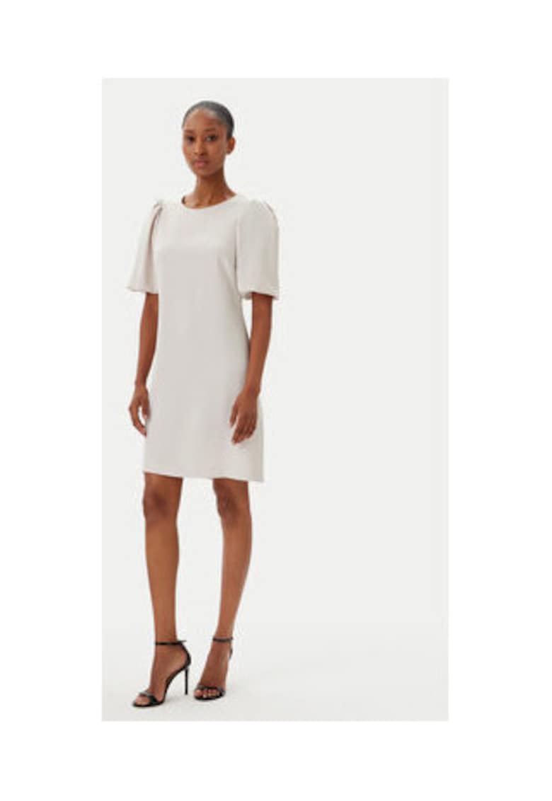 Rochie cocktail pentru femei - 305434869 - material sintetic - bej -