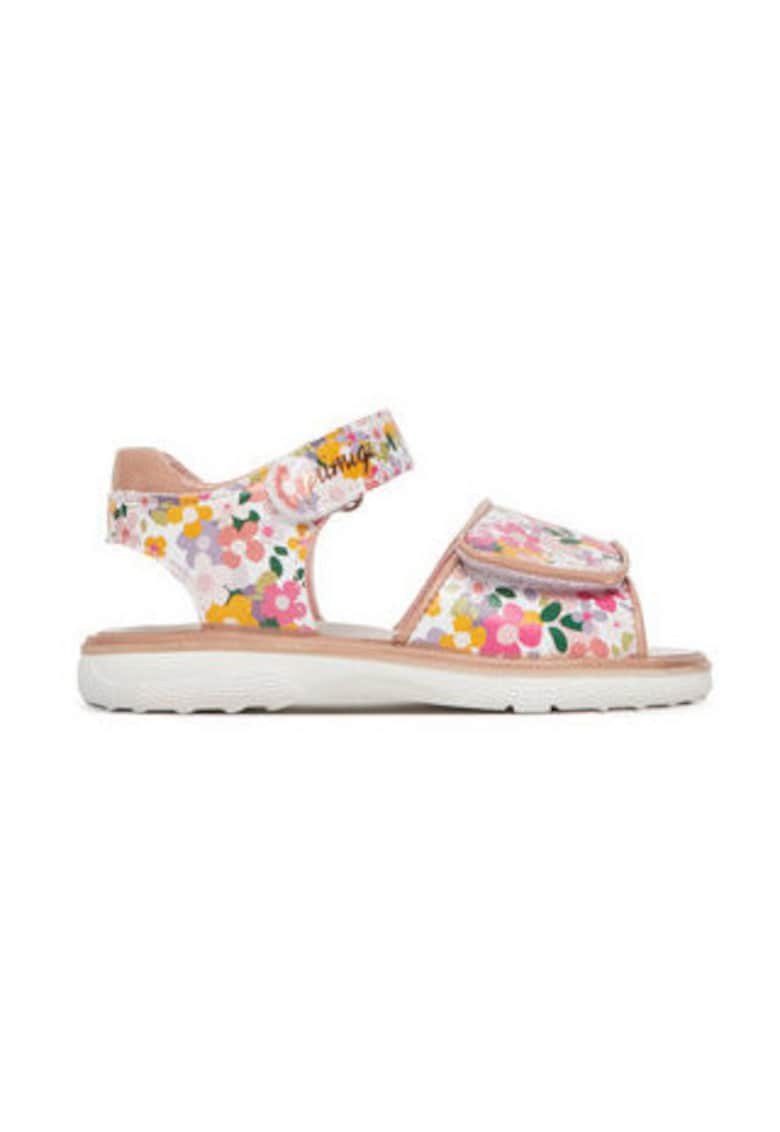Sandale - din piele naturala - multicolor - pentru fete