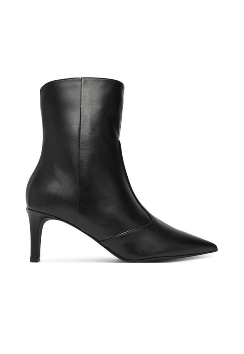 Botine dama piele naturala - Negru
