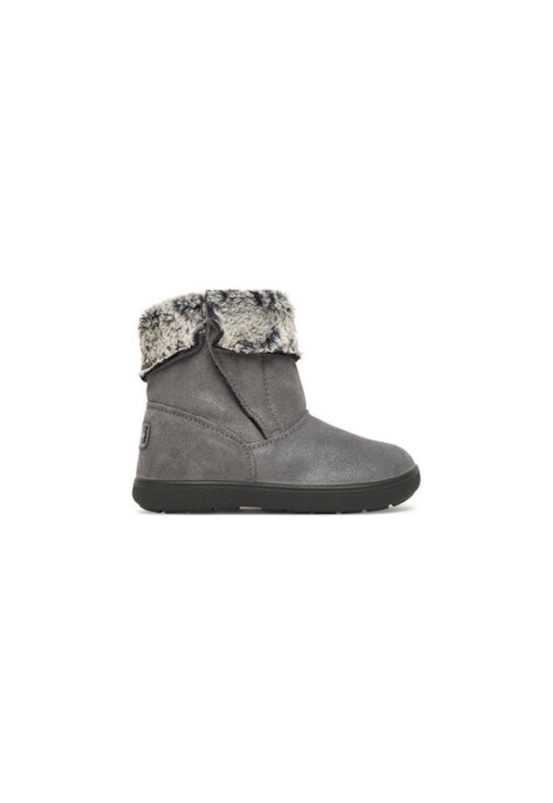Ghete de zapada pentru fete - 305465764 - piele naturala - gri